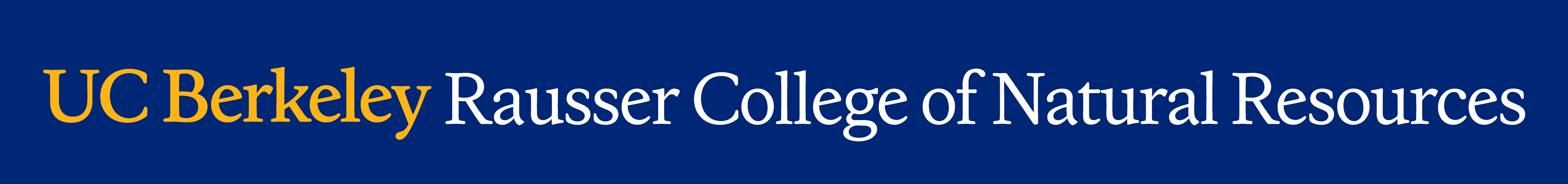 Rausser College of Natural Resources