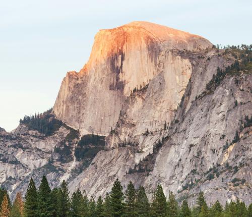 Half dome in Yosemite National Park